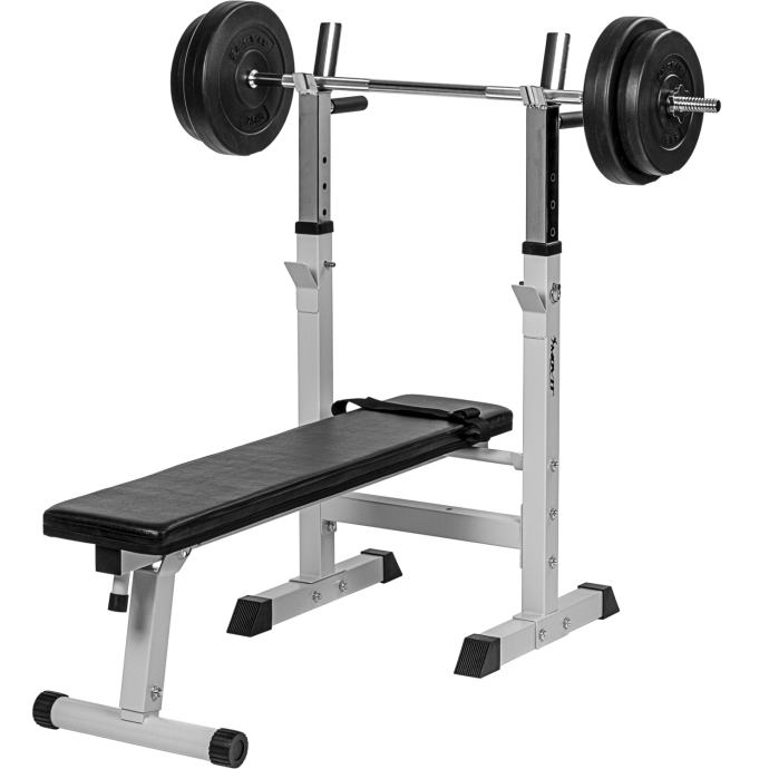 BENCH KLUPA SA ŠIPKOM I 30kg UTEGA