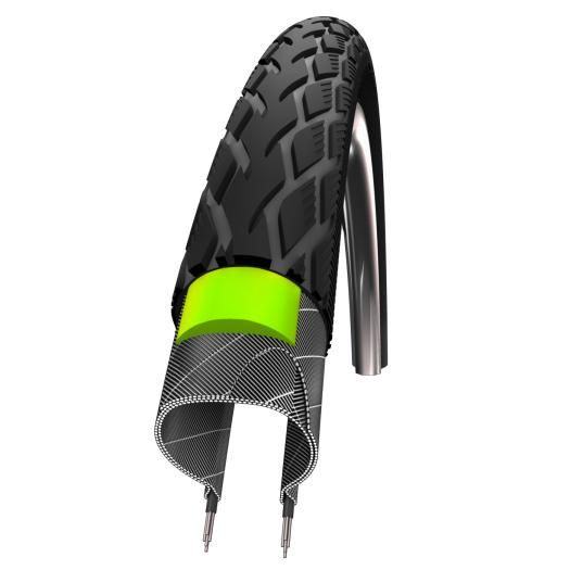 GUMA 26X1.75 SCHWALBE MARATHON GREEN GUARD 875 GRAMA 67EPI 47-559 REFL