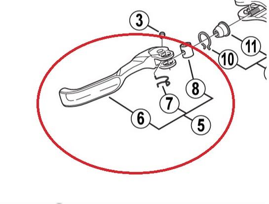 POLUGA RUČICE KOČNICE SHIMANO XT - LEVER UNIT - BL-M755 - TOP CIJENA