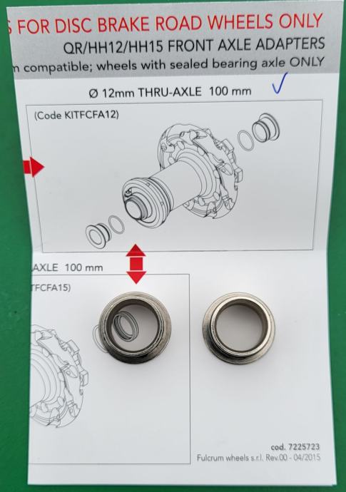 fulcrum thru axle adapter