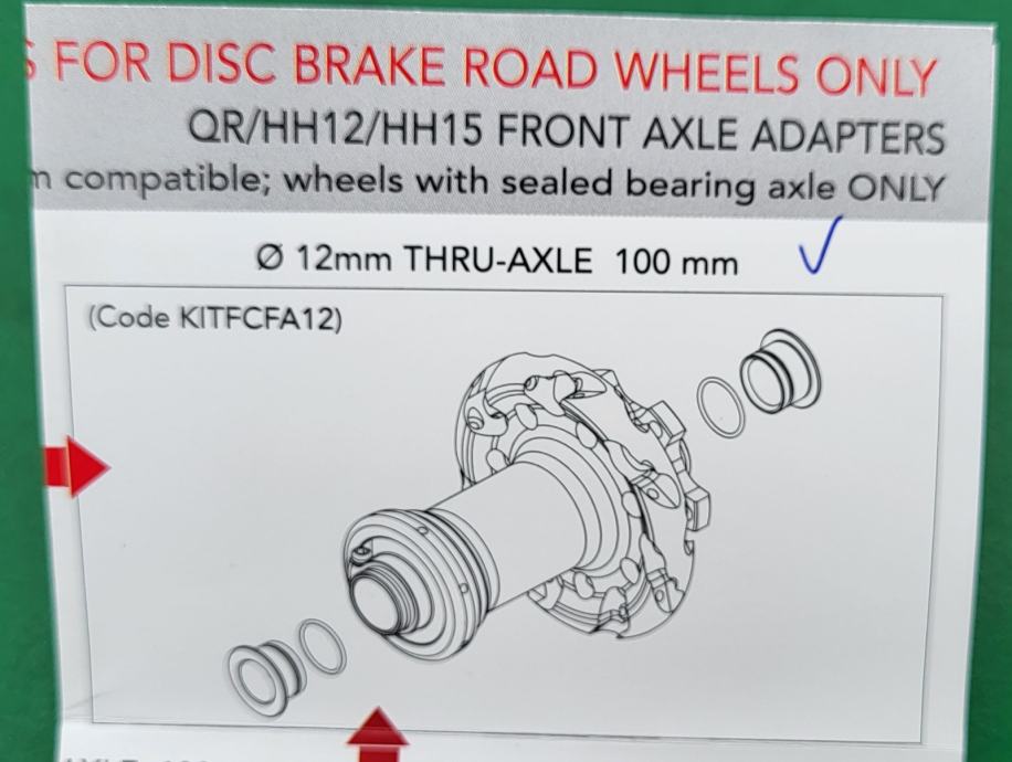 fulcrum thru axle adapter