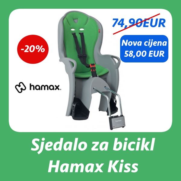 Novi HAMAX biciklističko sjedalo Kiss &gt;&gt;&gt; 49 EUR