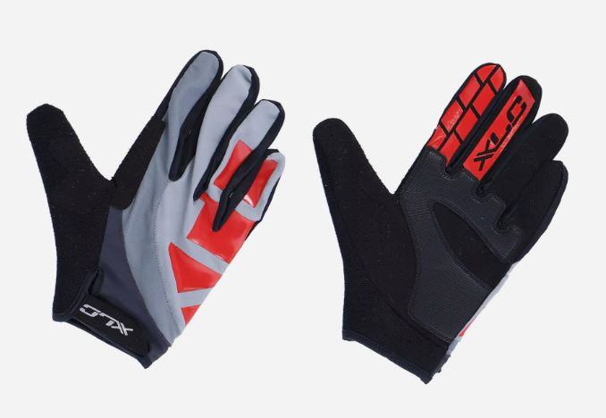 RUKAVICE XLC FULL FINGER ENDURO RED GREY XL