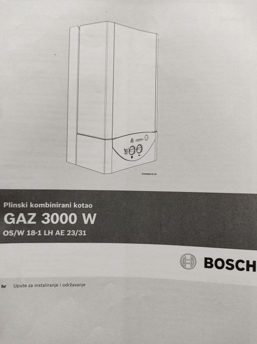 Bosch plinski bojler gaz 3000