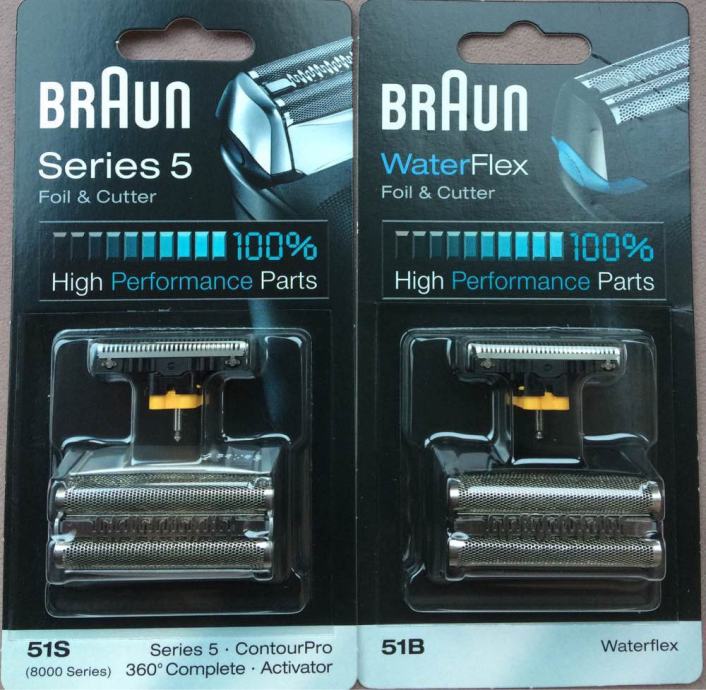 Braun 51s Series 5 Foilandcutter 8000 Series Contourpro 360 Activator