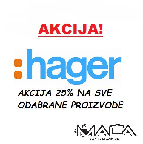 HAGER AKCIJA 25% NA SVE ODABRANE PROIZVODE