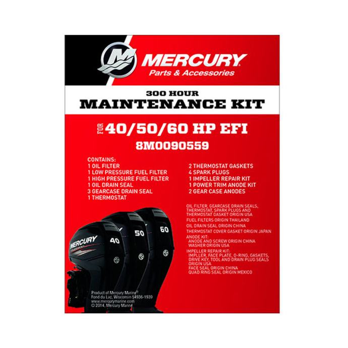 Hours Service Kit For Mercury Hp Outboard Engines M