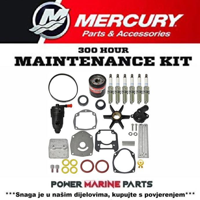 300 HOURS SERVICE KIT FOR MERCURY V6 OUTBOARD ENGINES - 8M0149930