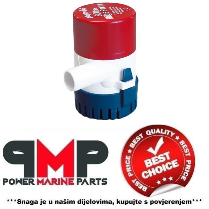 BILGE PUMP RULE 12 V - 800 GPH / 3000 L/H - RULE RU20DA