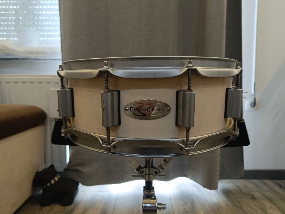 Drum Craft Series 8 Maple 14x5 Snare - Venice White