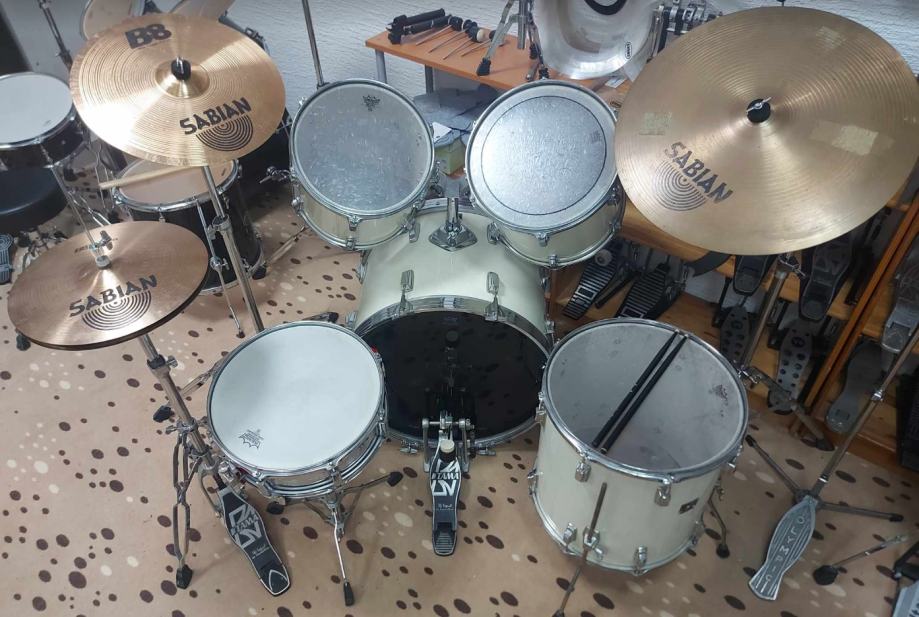 TAMA SWINGSTAR DRUM KIT, original Made in Japan, Sabian činele