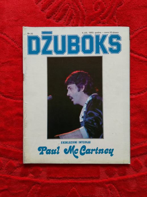 Džuboks časopis br. 92; 1980 godina (Paul McCartney)