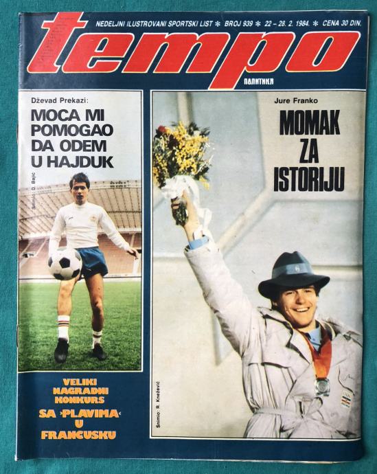 TEMPO BR. 939 - NK HAJDUK SPLIT NA NASLOVNICI