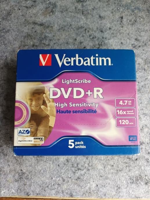 VERBATIM DVD+R, 5 KOMADA