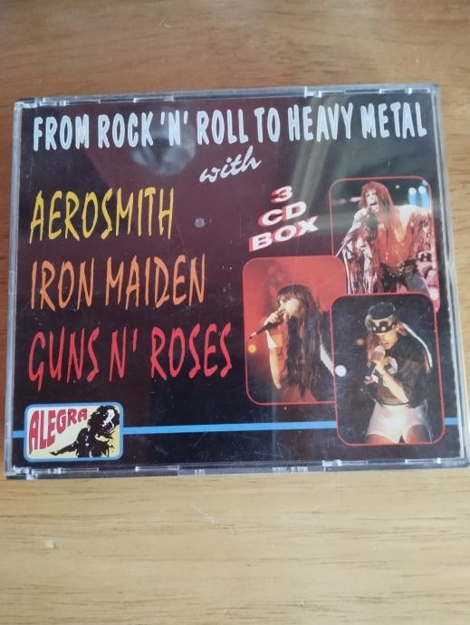 Audio cdei box, Guns'N Roses, Iron Maiden,Aerosmith za 10 eura