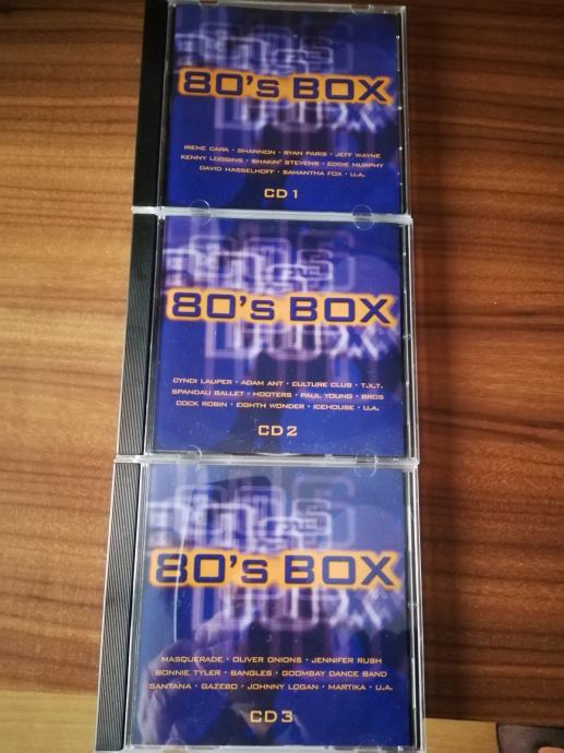 Pop cd: 80s BOX - 3 cda, pop glazba 80tih