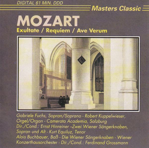 Wolfgang Amadeus Mozart – Exultate / Requiem / Ave Verum