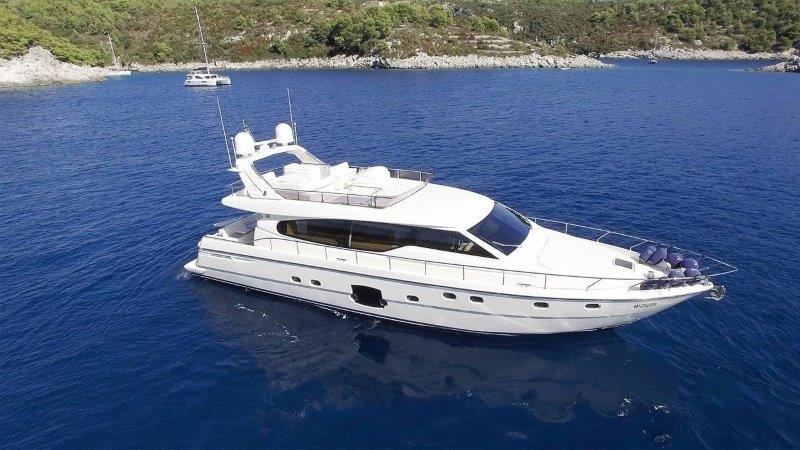 FERRETTI YACHTS 630- MOTOR YACHT CHARTER IN TROGIR-CROATIA