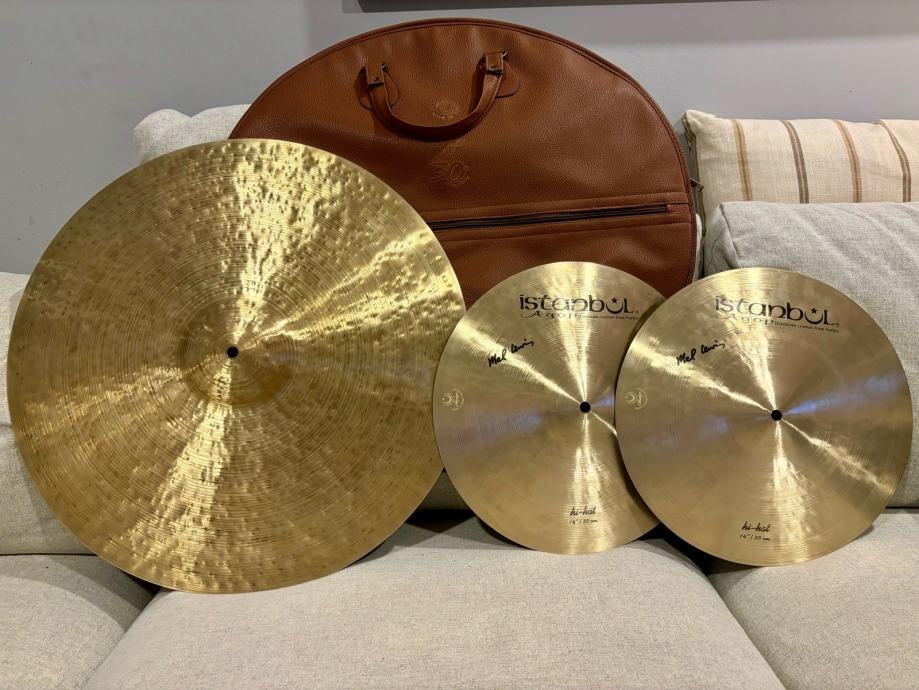 Istanbul Agop 22” 30th Anniversary Medium Ride, 14” Mel Lewis Sig. Hat