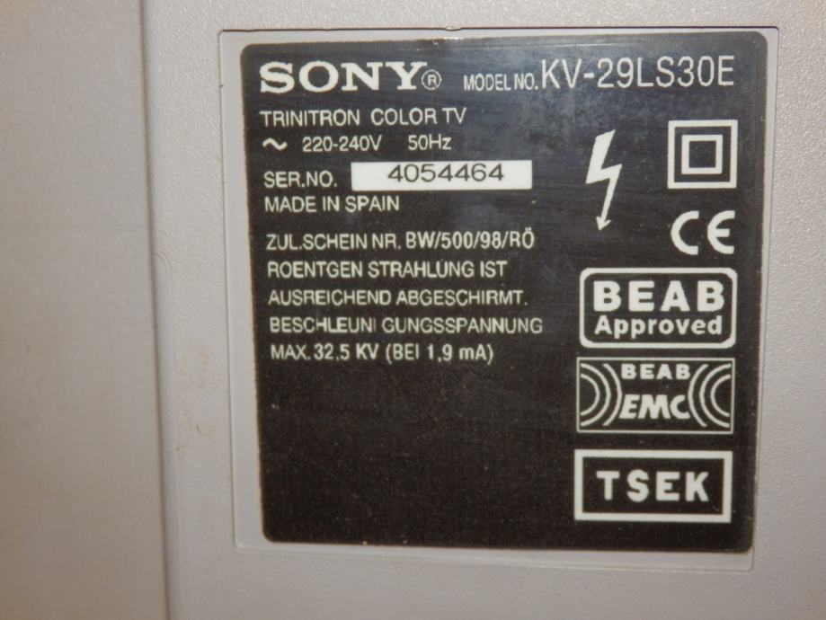 Схема sony kv bz212m71