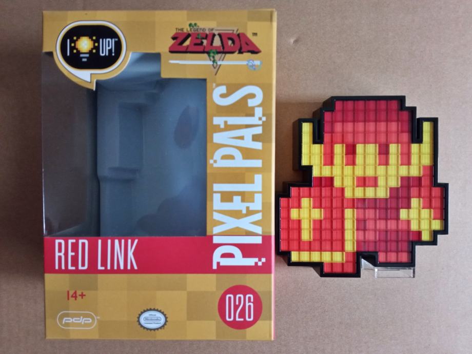 Nintendo The Legend of Zelda Red Link Pixel Pals figura/lampa