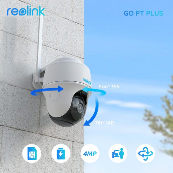 REOLINK GO PT PLUS / 4G / 4MP VRTLJIVA KAMERA G430