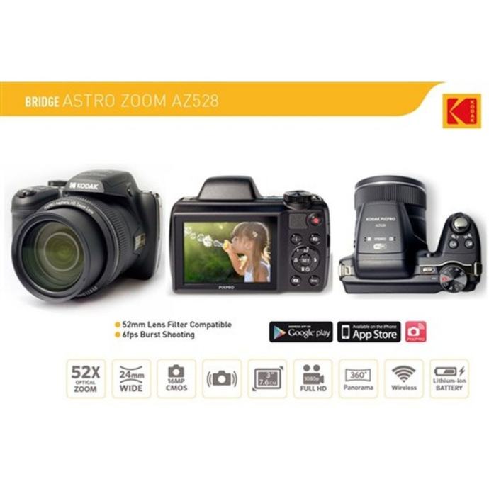 KODAK PIXPRO AZ528 Astro Zoom 16MP 52x zoom FullHD WiFi