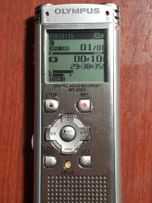 Olympus WS-650S Digitalni Snimač Glasa Diktafon USB, MP3