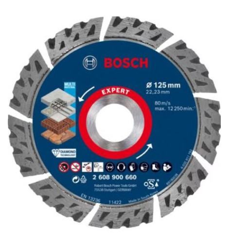 BOSCH dijamantna rezna ploča Expert Multimaterial 125×2,2 mm