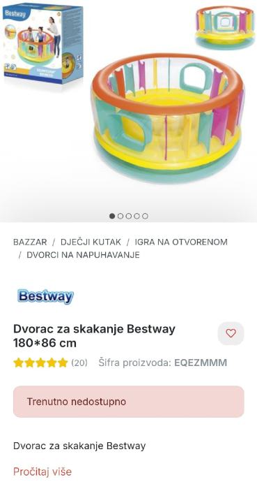 Dvorac za skakanje Bestway