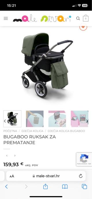 BUGABOO ruksak za prematanje