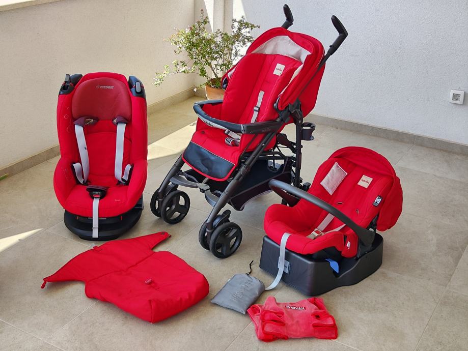 Inglesina Zippy 3 u 1 kolica/kolijevka/jaje + POKLON Maxi Cosi Tobi