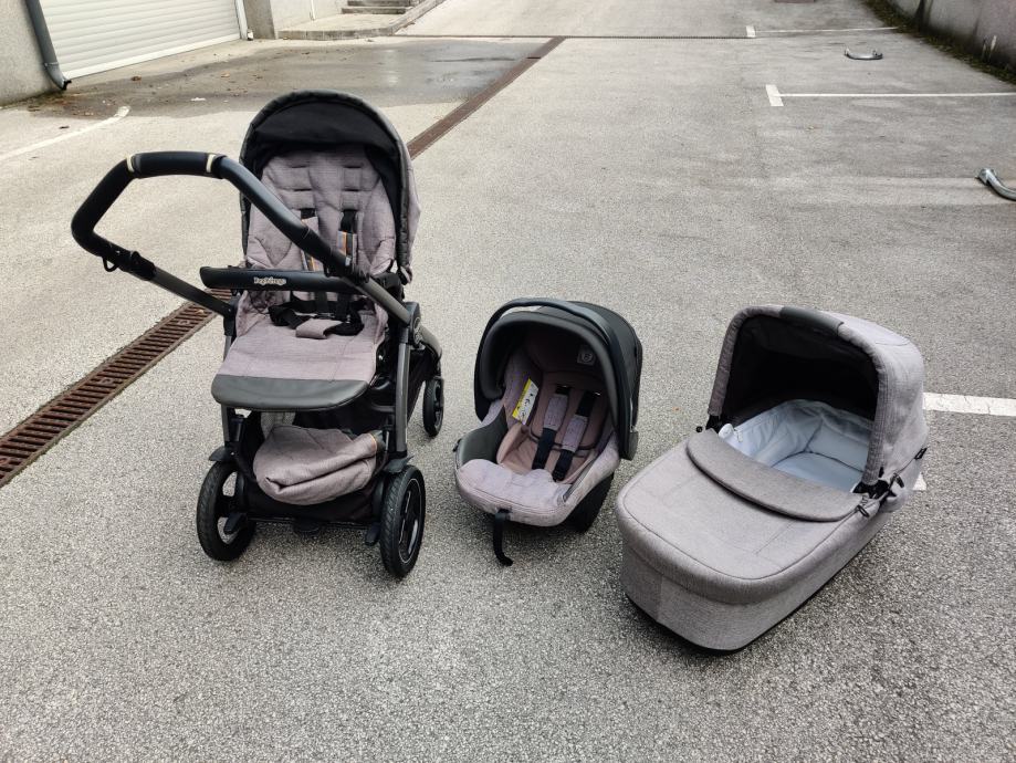 Peg-Perego Luxe Grey 3u1 dječja kolica (OČUVANO)