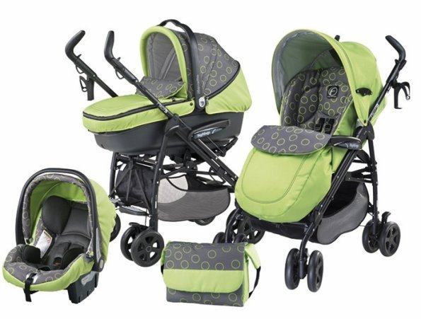 Peg Perego Pliko P3 Modular 3 u 1 - Green bubles (+Viper)