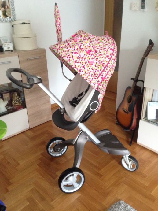 Stokke Xplory V3 + košara + Summer Kit + adapteri Maxi Cosi