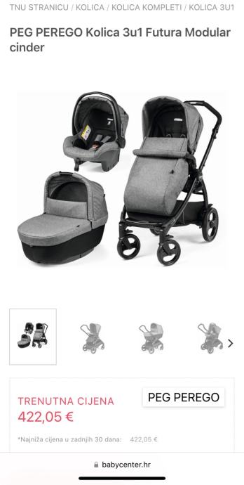 Vrhunska Peg Perego kolica 3u1 Futura Modular