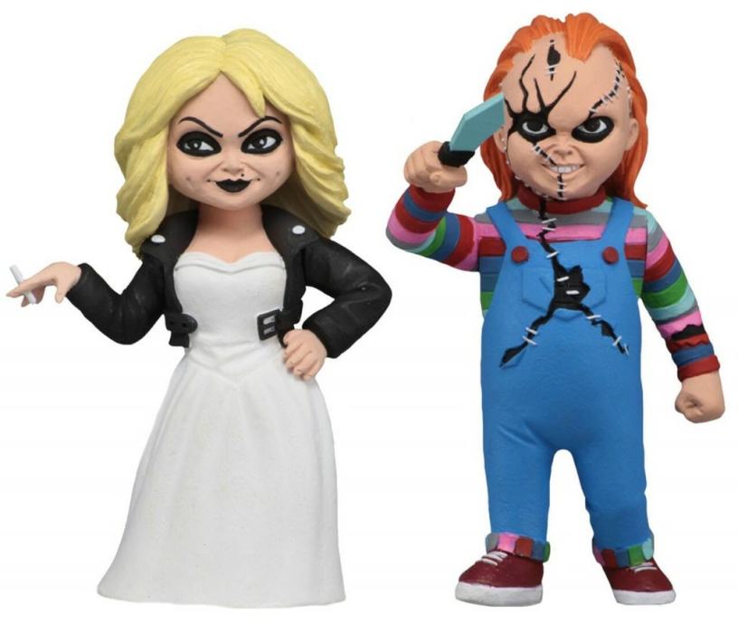 CHUCKY & TIFFANY BRIDE OF CHUCKY TOONY TERRORS 2-PACK 15 CM NECA