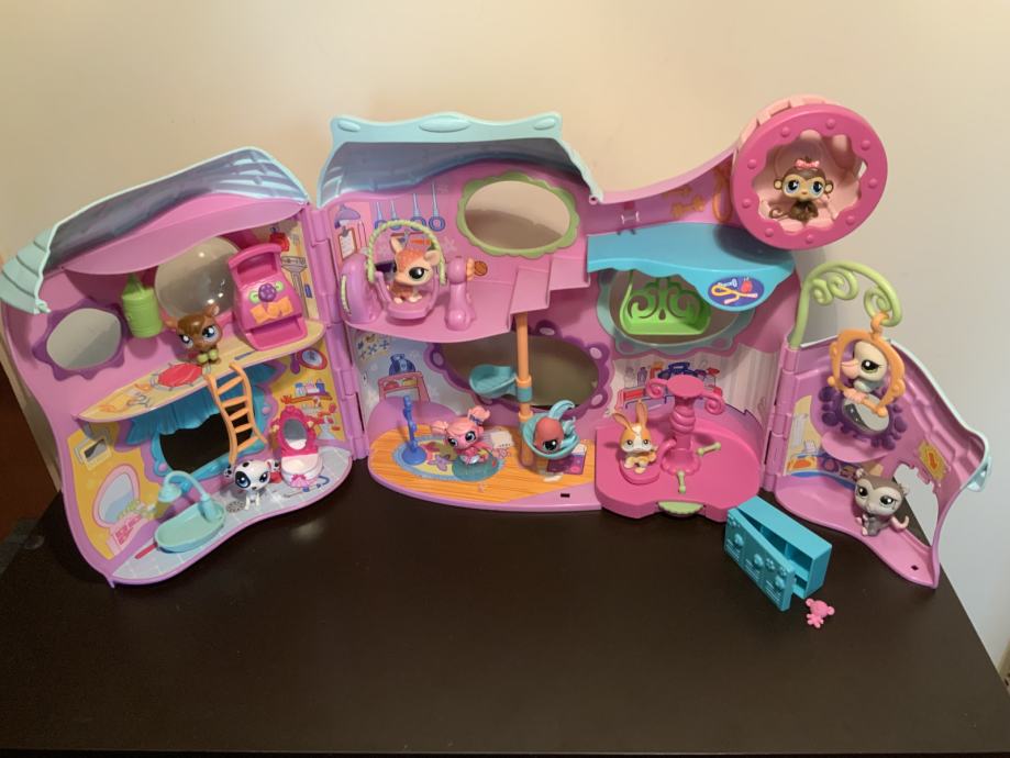 Hasbro Littlest Pet Shop ( LPS ) Fitness Club kuća s devet figura