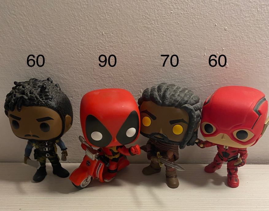 Marvel i DC funko pops (bubble heads)