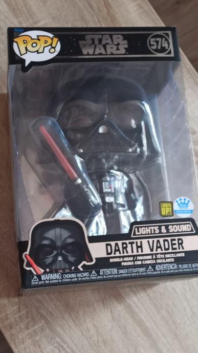 STAR WARS-Funko POP 574-DARTH VADER w.Light and Sound -25cm-Excl-NOVO