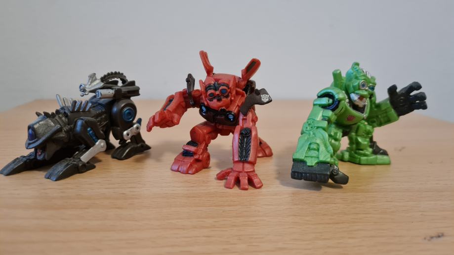 Transformers Robot Heroes Bayverse - Ravage, Skids and Mudflap