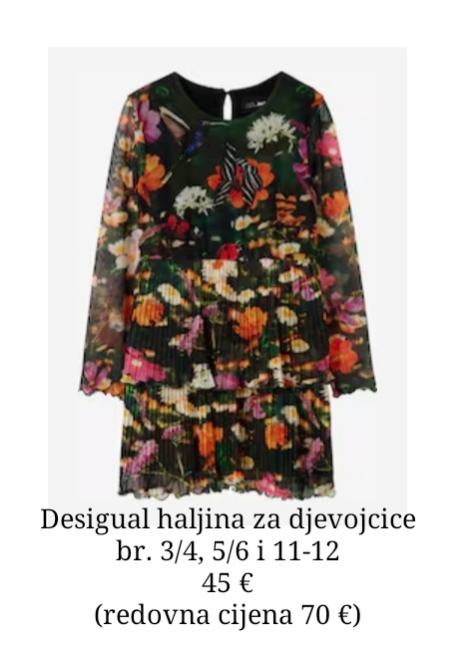 DESIGUAL haljina za djevojčice - NOVO