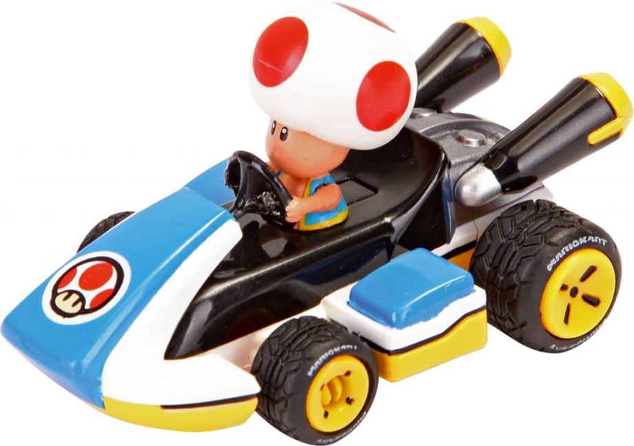 TOAD NINTENDO SUPER MARIO KART AUTO PULL BACK & SPEED 1:43 CARRERA