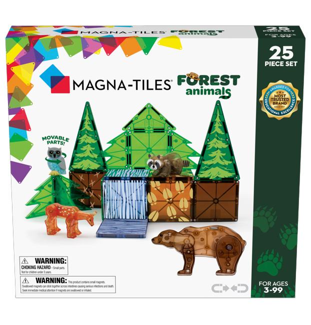 Magna-Tiles - Forest Animals 25 pcs set - (90224) (N)