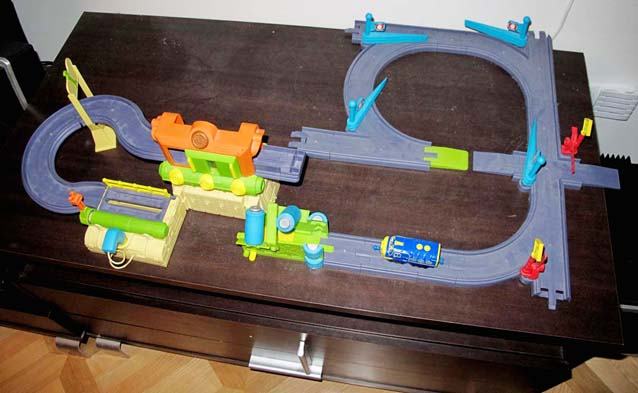 Chuggington set - tračnice i plavi vlak