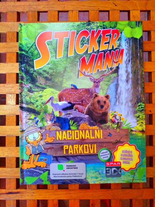 ALBUM STICKER MANIA NACIONALNI PARKOVI HRVATSKE