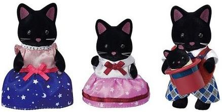 Sylvanian Families - Midnight Cat Family (5530) (N)