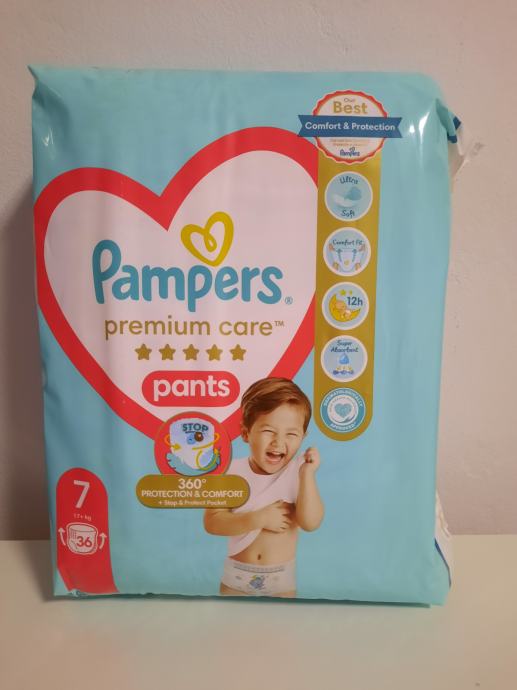 Pampers pelene gaćice premium care pants vel.7 NOVO