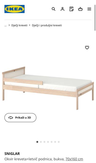 Ikea krevet 70x160