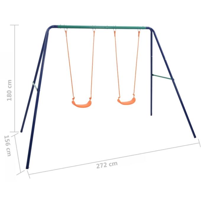 Metalni set ljuljački s dvije sjedalice - NOVO SNIŽENO !!!